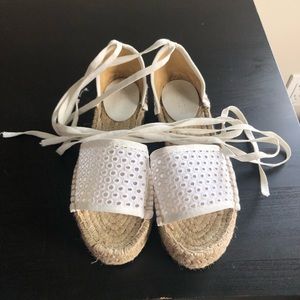 White J Crew espadrilles